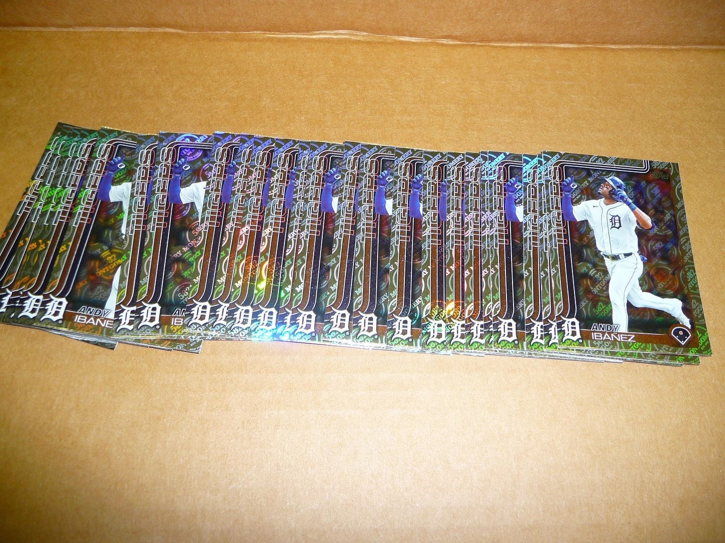 2025 Topps 582 MONTGOMERY CLUB FOIL LOT OF 25 CARDS ANDY IBANEZ TIGERS #442