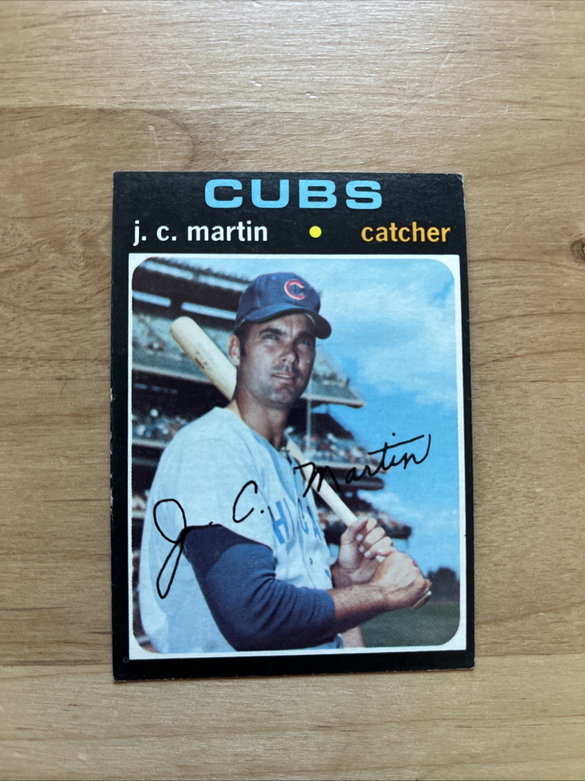 1971 Topps #704 J.C. Martin – Cubs – High Number SP