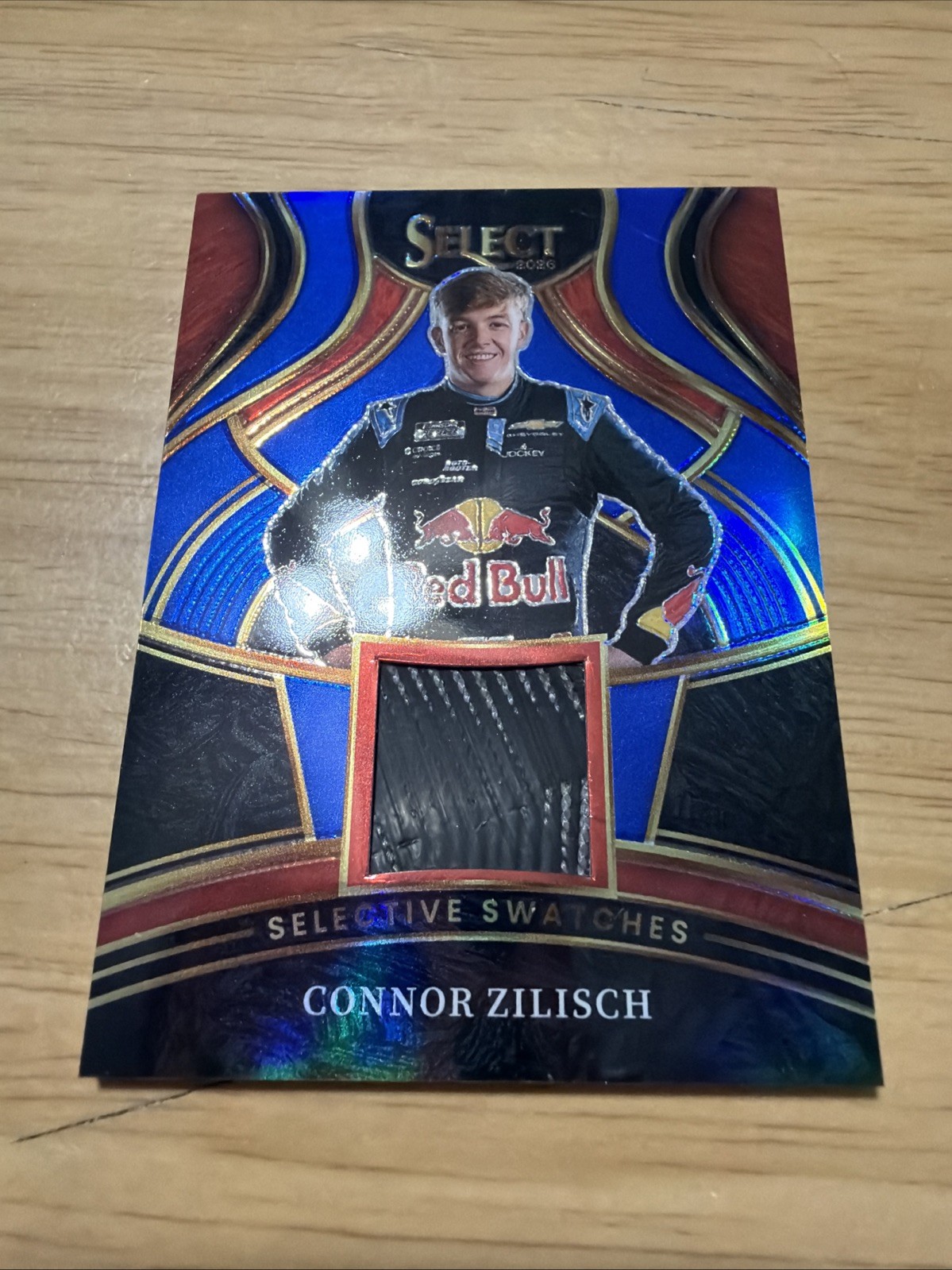 2026 Panini Select Racing Connor Zilisch #SS-CZS Selective Swatches Blue 8/49