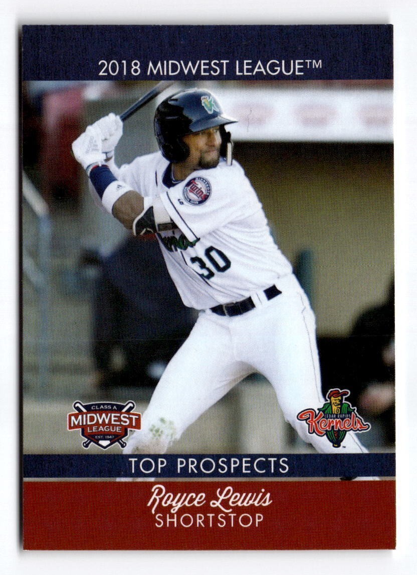 2018 Midwest League Top Prospects MWL Royce Lewis RC Rookie Twins