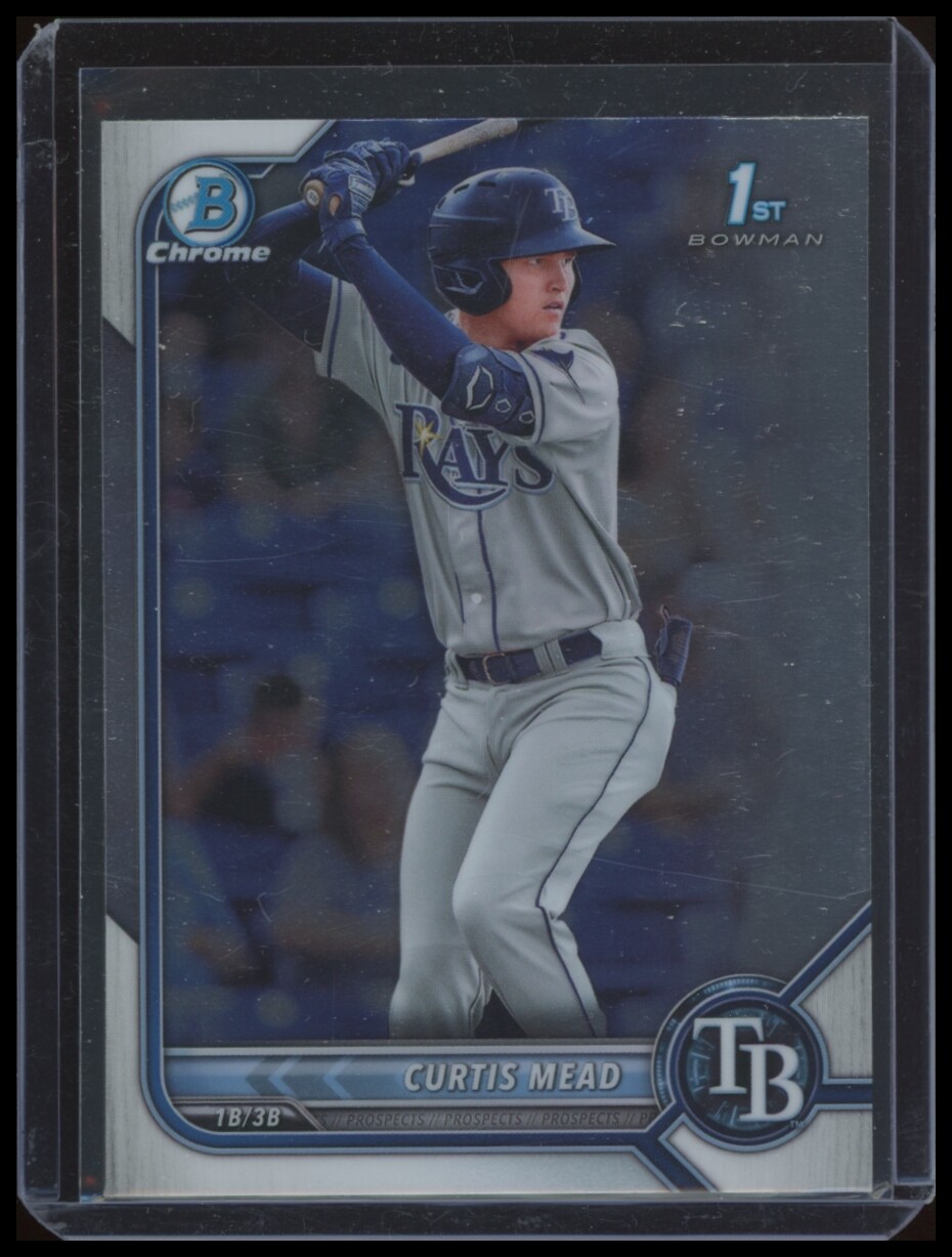 2022 Curtis Mead 1st Bowman Chrome Prospects #BCP-10 – TB Rays
