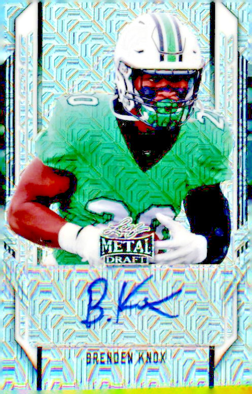 2021 Leaf Metal Draft Mojo Brenden Knox Autograph #Pa-Bk1 /30