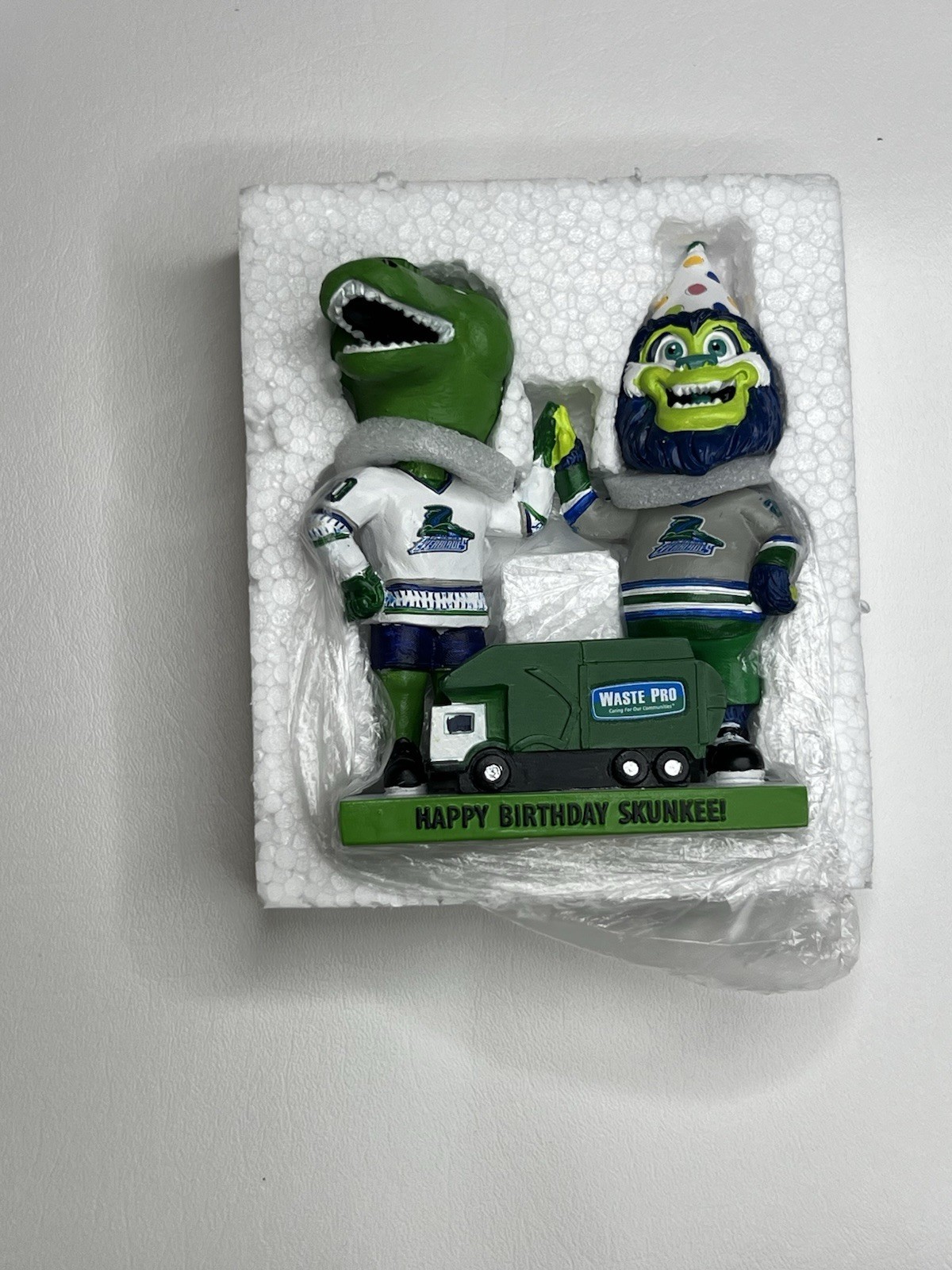 Happy Birthday Skunkee Bobblehead NIB 4/10/26 SGA w Sticker Waste Pro /1500