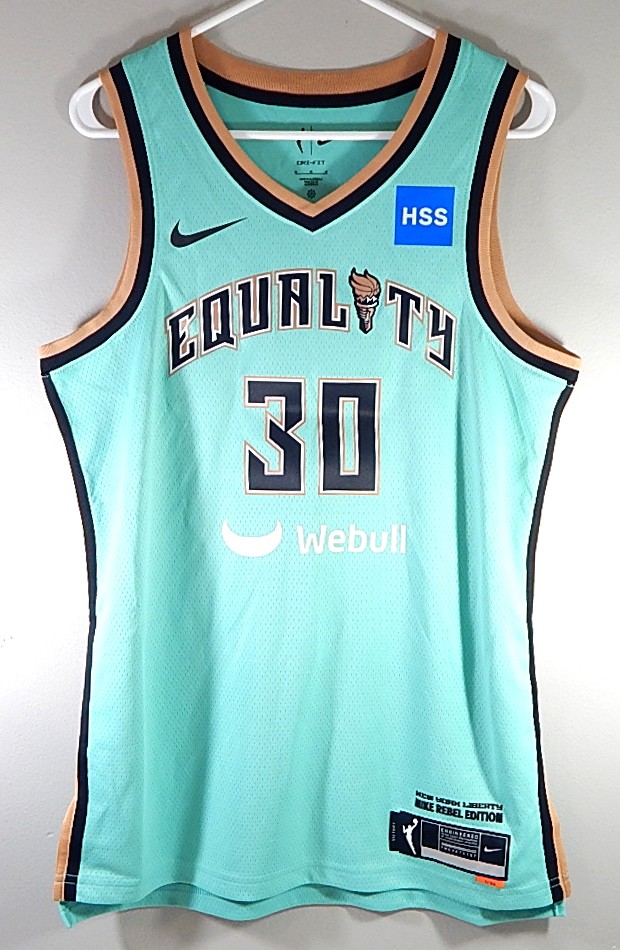 Breanna Stewart #30 New York Liberty Nike Rebel Ed. Victory HSS Teal Jersey 48