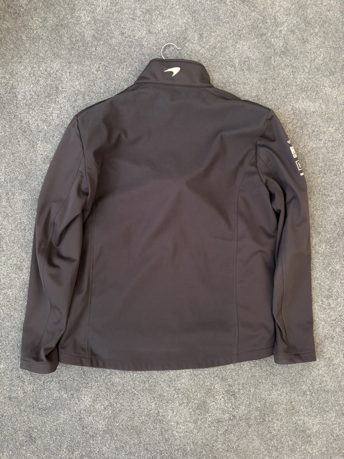 McLaren F1 Team Softshell Jacket – Phantom Grey – Papaya Orange Accents – L