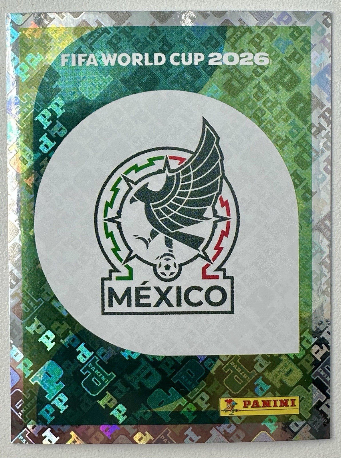 2026 Panini FIFA World Cup Mexico Badge Holographic Sticker MEX 1 Logo RARE!