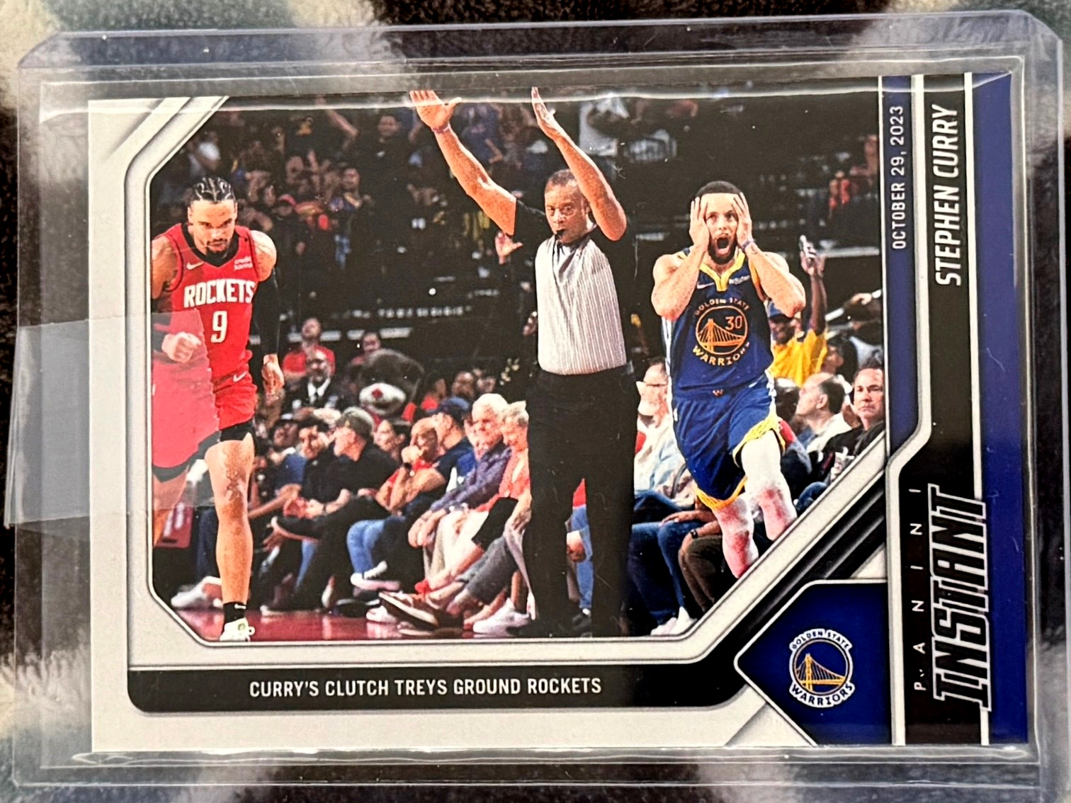 2023-24 Panini Instant /686 Stephen Curry #21 Dillon Brooks Celebration