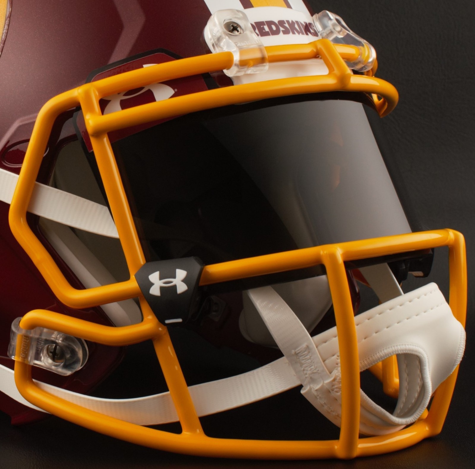 WASHINGTON REDSKINS Authentic GAMEDAY Football Helmet w/ BLACK-TINT Eye Shield