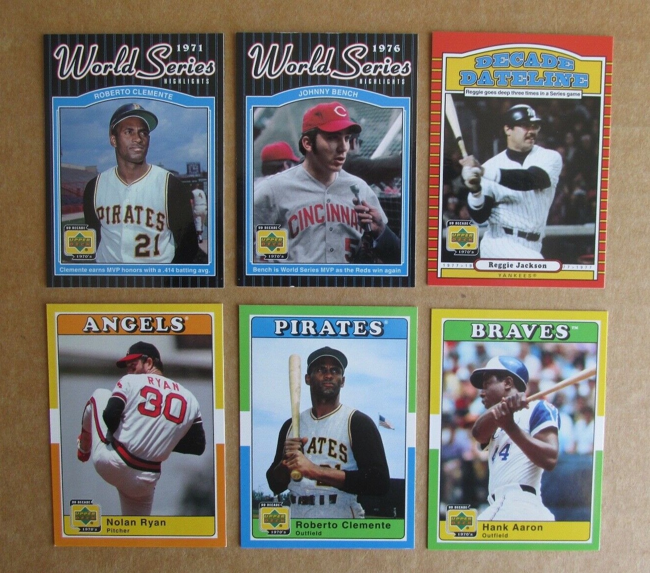 2001 UPPER DECK UD DECADE 1970’S BASEBALL SINGLES COMPLETE YOUR SET PICK CHOOSE