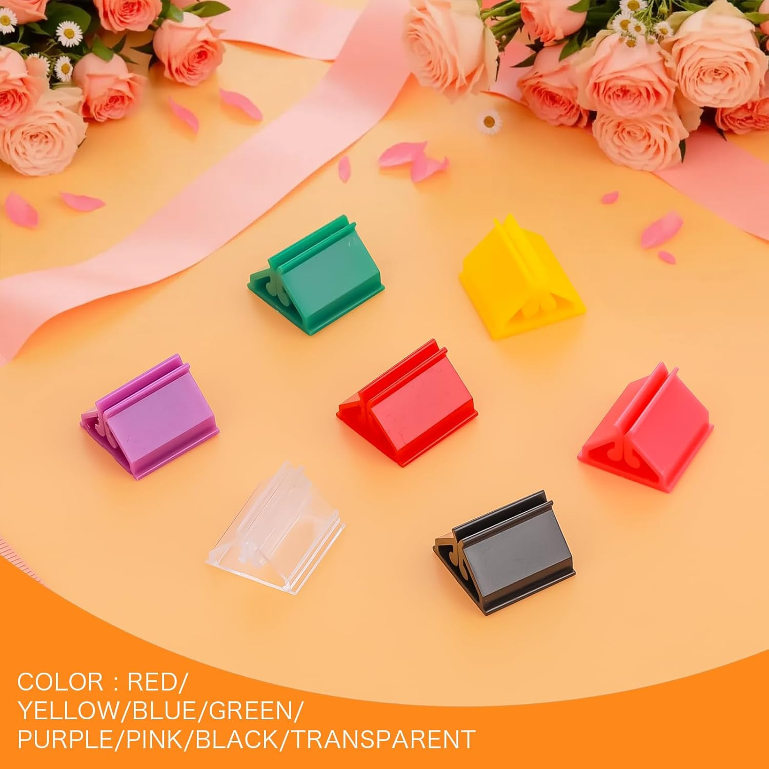 24 Pcs Plastic Game Card Stands, Multi-Color Place Card Holders, Anti-Slip Games