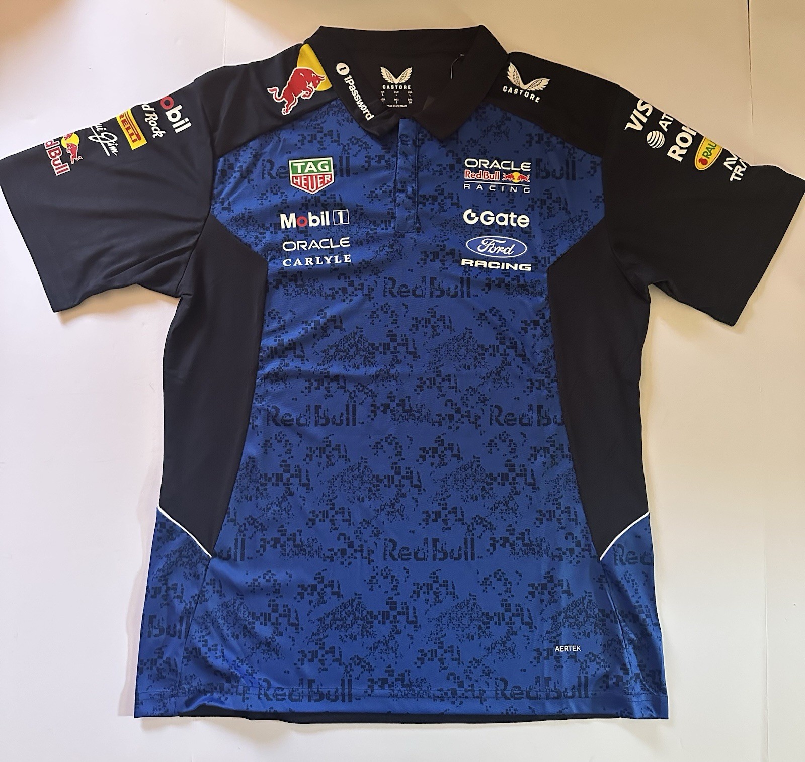 2026 Oracle Red Bull Racing Men’s Official Short Sleeve Set Up Tee Large L