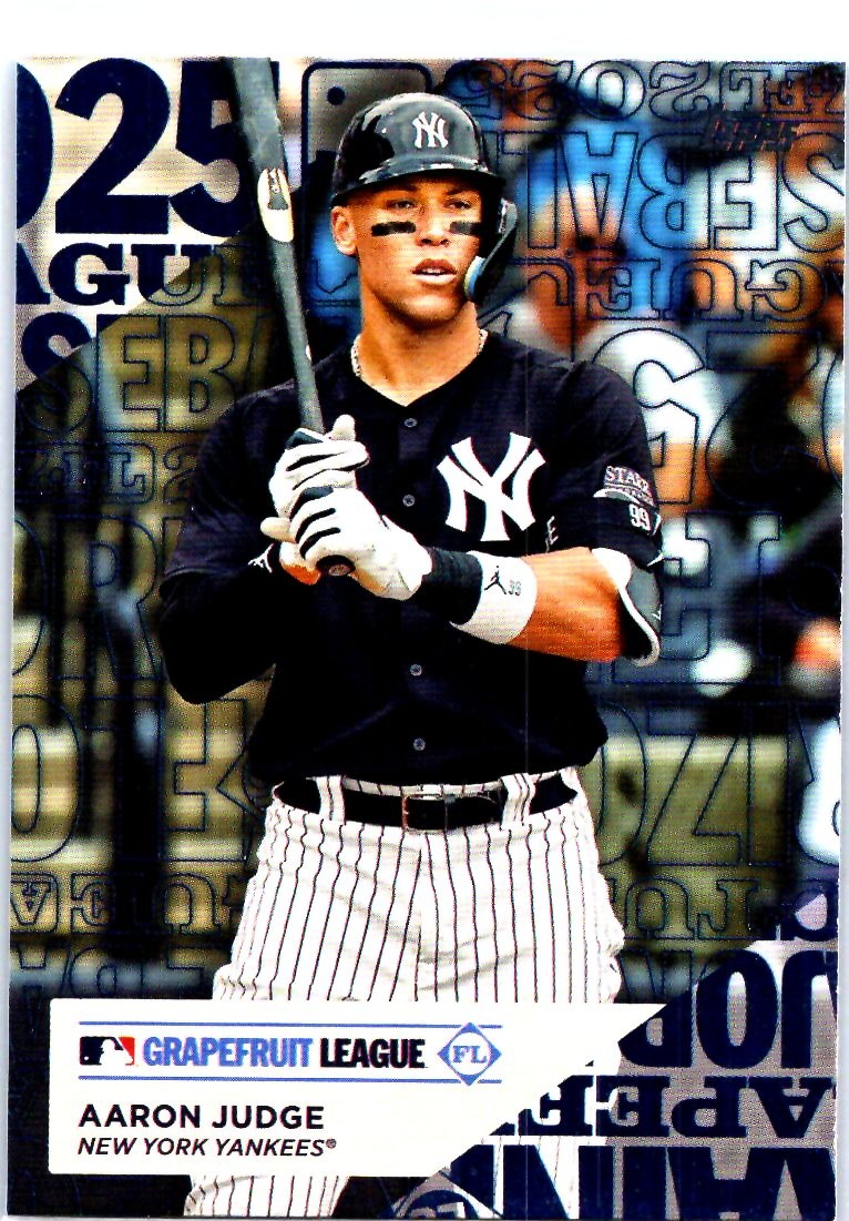 2025 Topps #TG-2 Aaron Judge Training Grounds