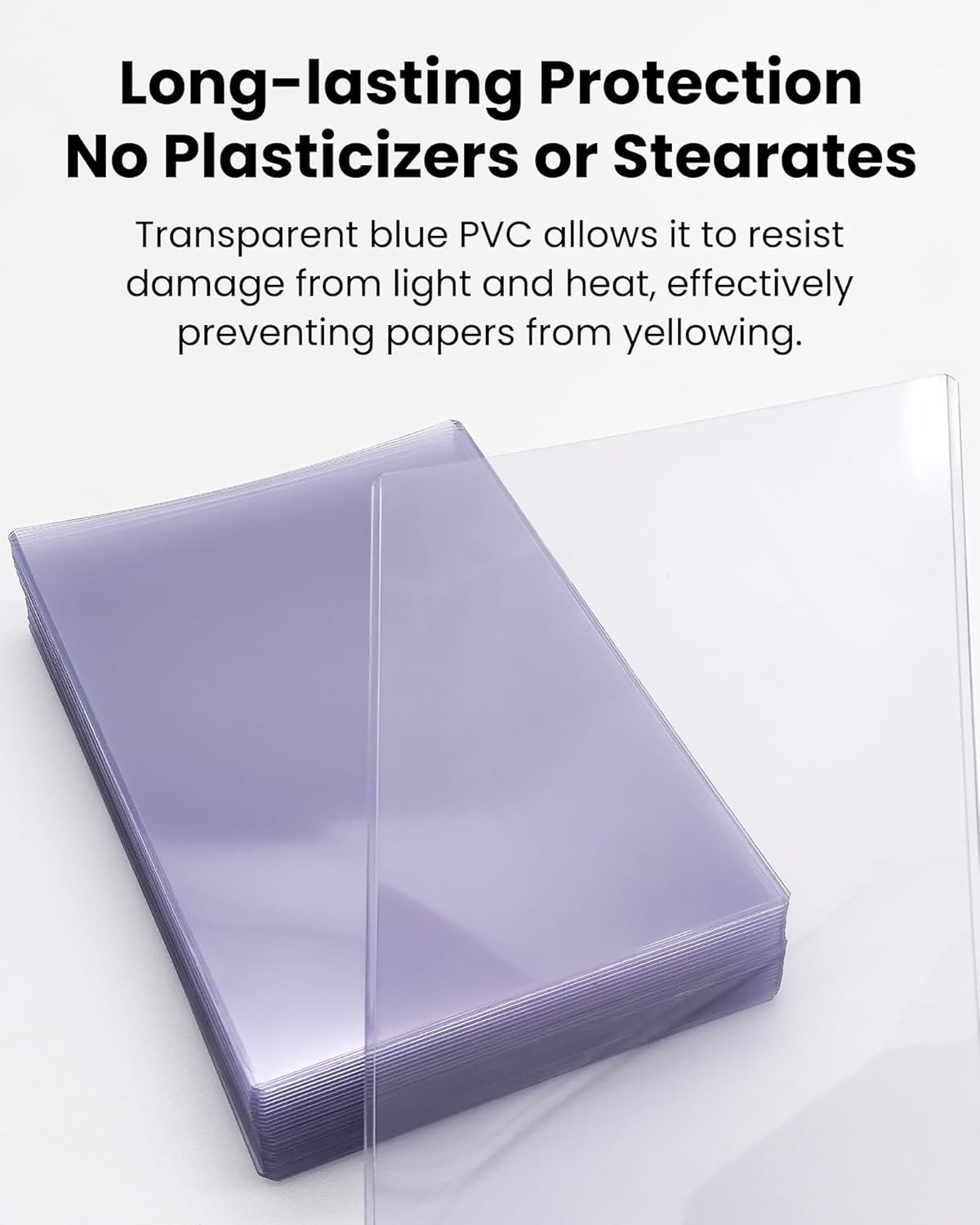 8.5 X 11 Rigid Clear Toploaders – PVC Document Sheet Protectors, Plastic Slee…