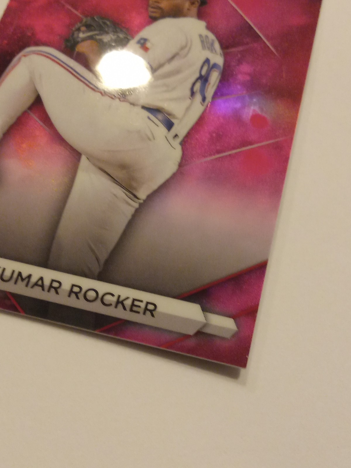 2023 Bowman Sterling – Prospects Kumar Rocker #BSP-52 Magenta Refractor /75 (RC)