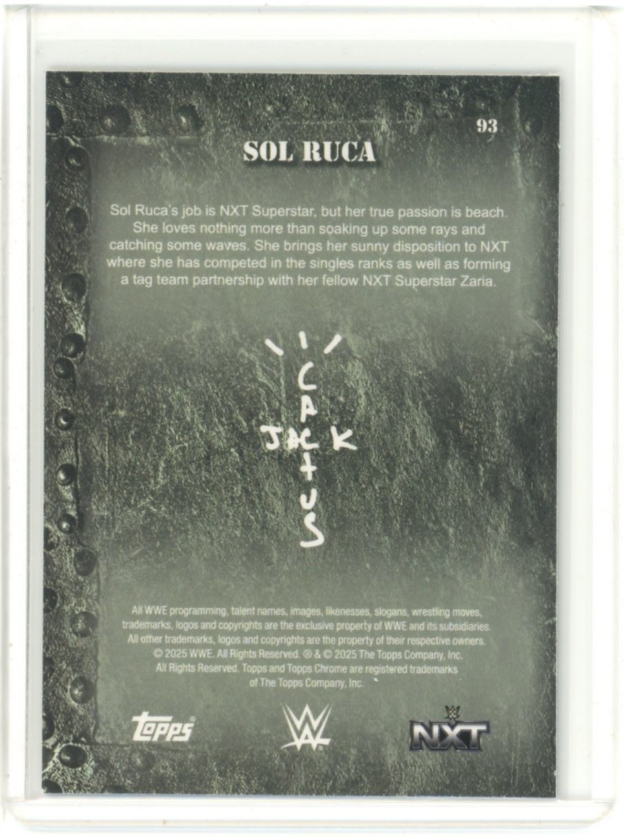 2025 TOPPS CHROME CACTUS JACK WWE BASE SOL RUCA #93