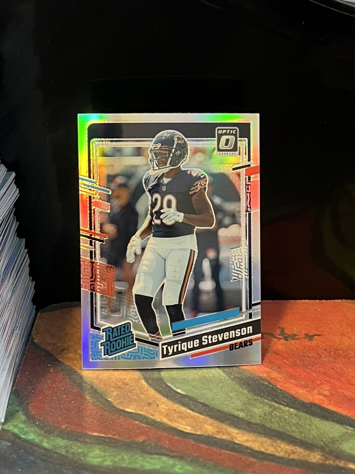 2023 Panini Donruss Optic – Rated Rookie Holo Prizm #219 Tyrique Stevenson Bears