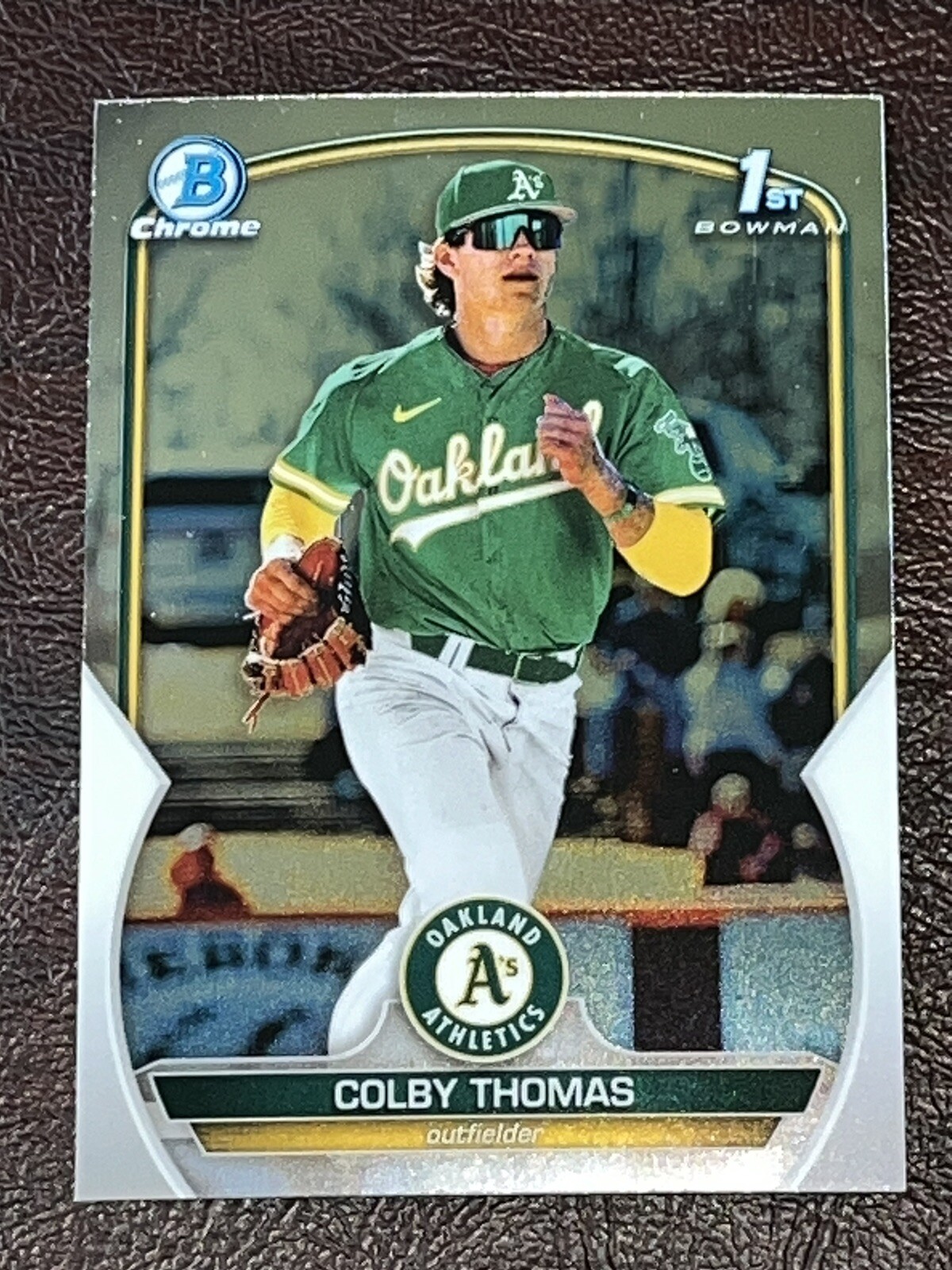 2023 Bowman Colby Thomas 1st Chrome #BCP-32 Oakland Athletics Qty Avail