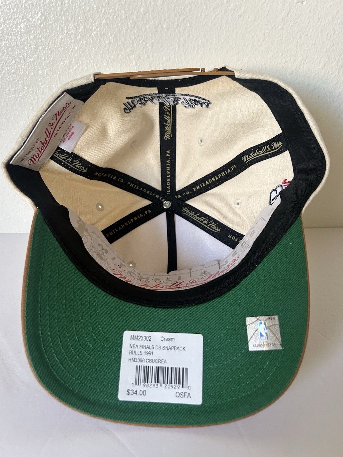 Mitchell & Ness 1991 NBA Finals Bulls vs Lakers Snapback Hat NWT Jordan Era