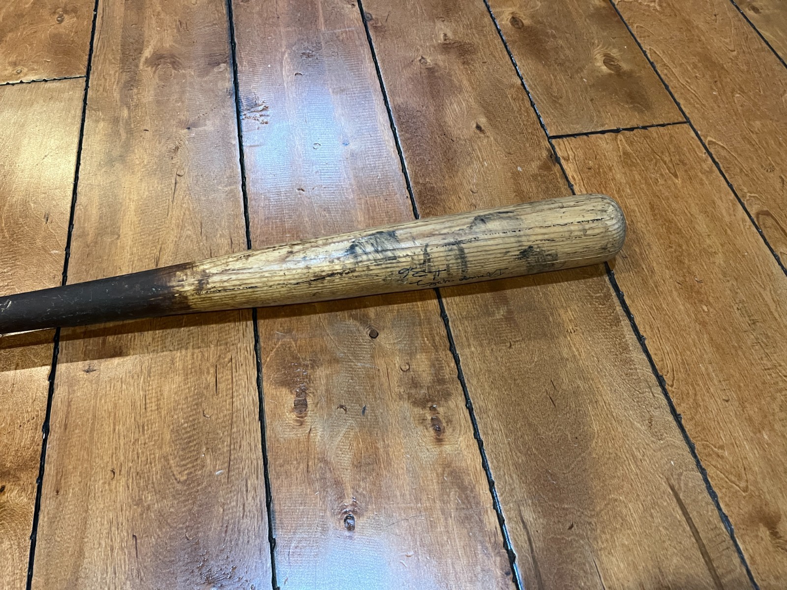 UNKNOWN #36 SIGNED GAME USED LOUISVILLE SLUGGER PRO STOCK Baseball Bat 33.5″