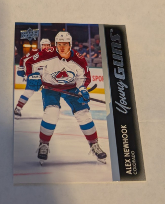 2021-22 Upper Deck Alex Newhook Rookie Young Guns RC #461 Avalanche