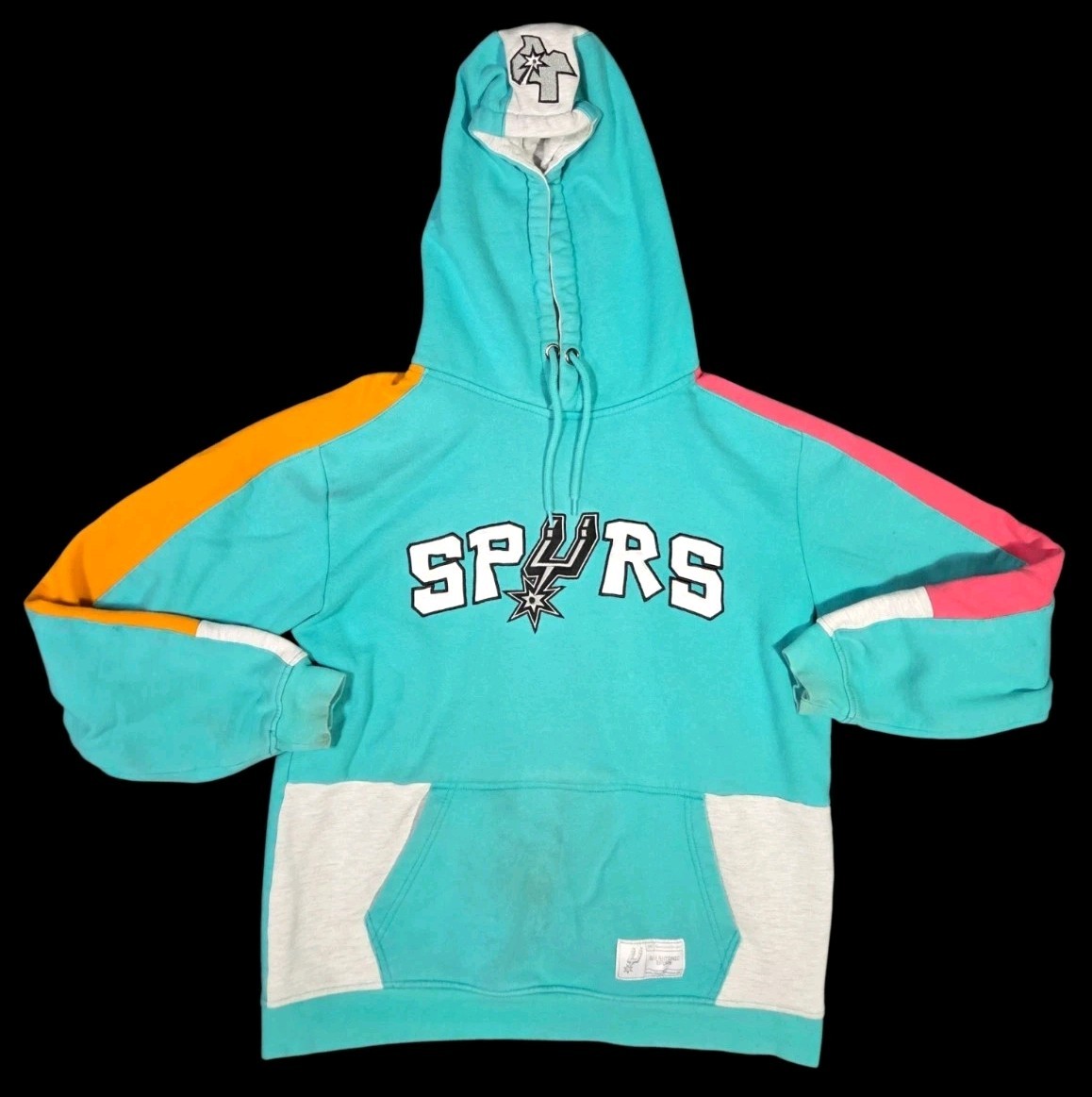 San Antonio Spurs Pullover Fiesta Hoodie FLAWED Fleece NBA Southwestern Medium