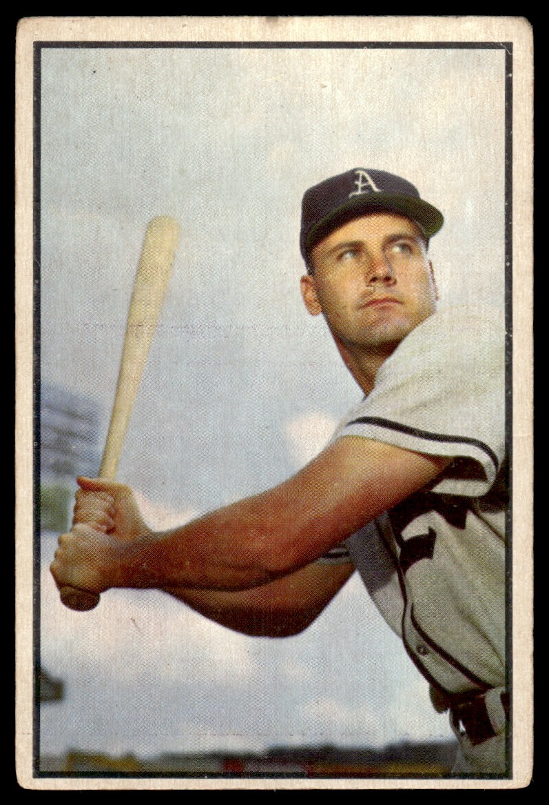 1953 Bowman Color Gus Zernial Philadelphia Athletics #13