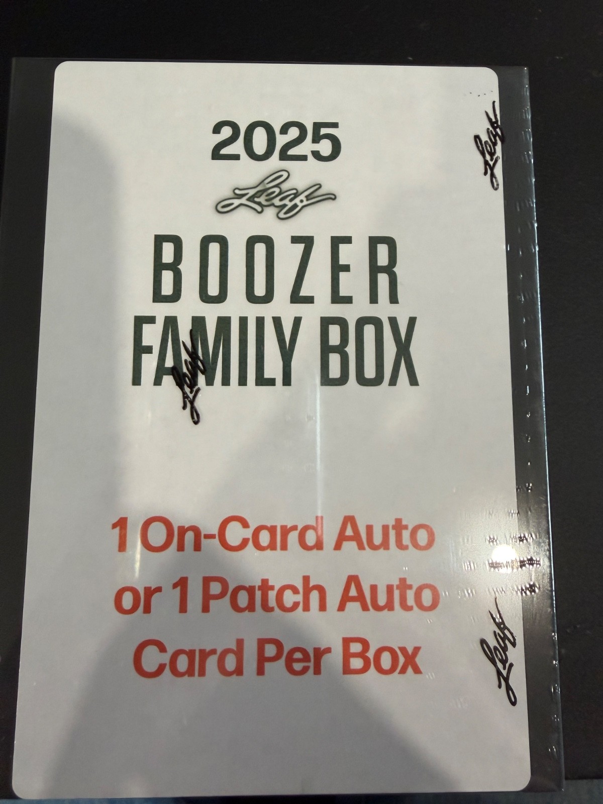 2025 Leaf Boozer Family Carlos Cameron Cayden Factory Sealed Box 1 Auto Per Box