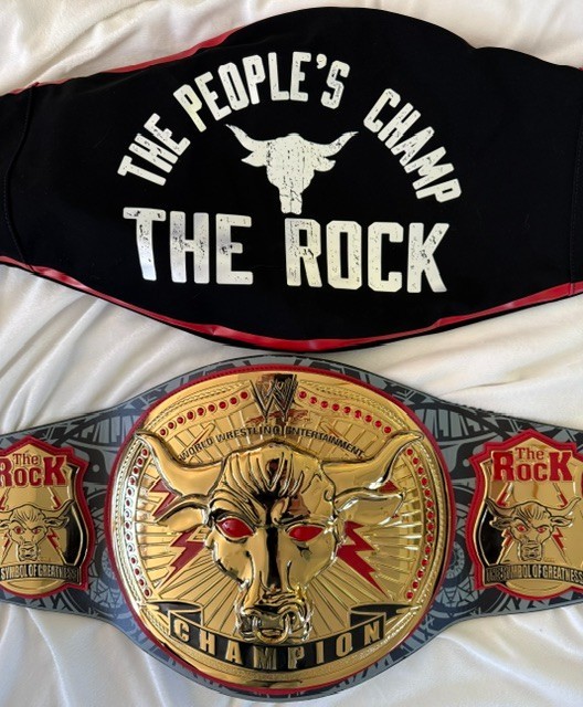 WWE Official Authentic Replica Belt- THE ROCK – Signature Series Swarovski