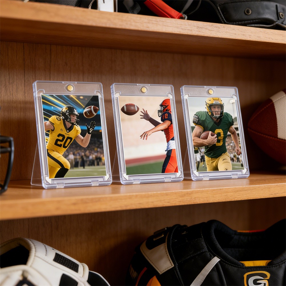 6-400 Ultra-Slim Magnetic Trading Card Holders 35pt One-Touch Hard UV Protection