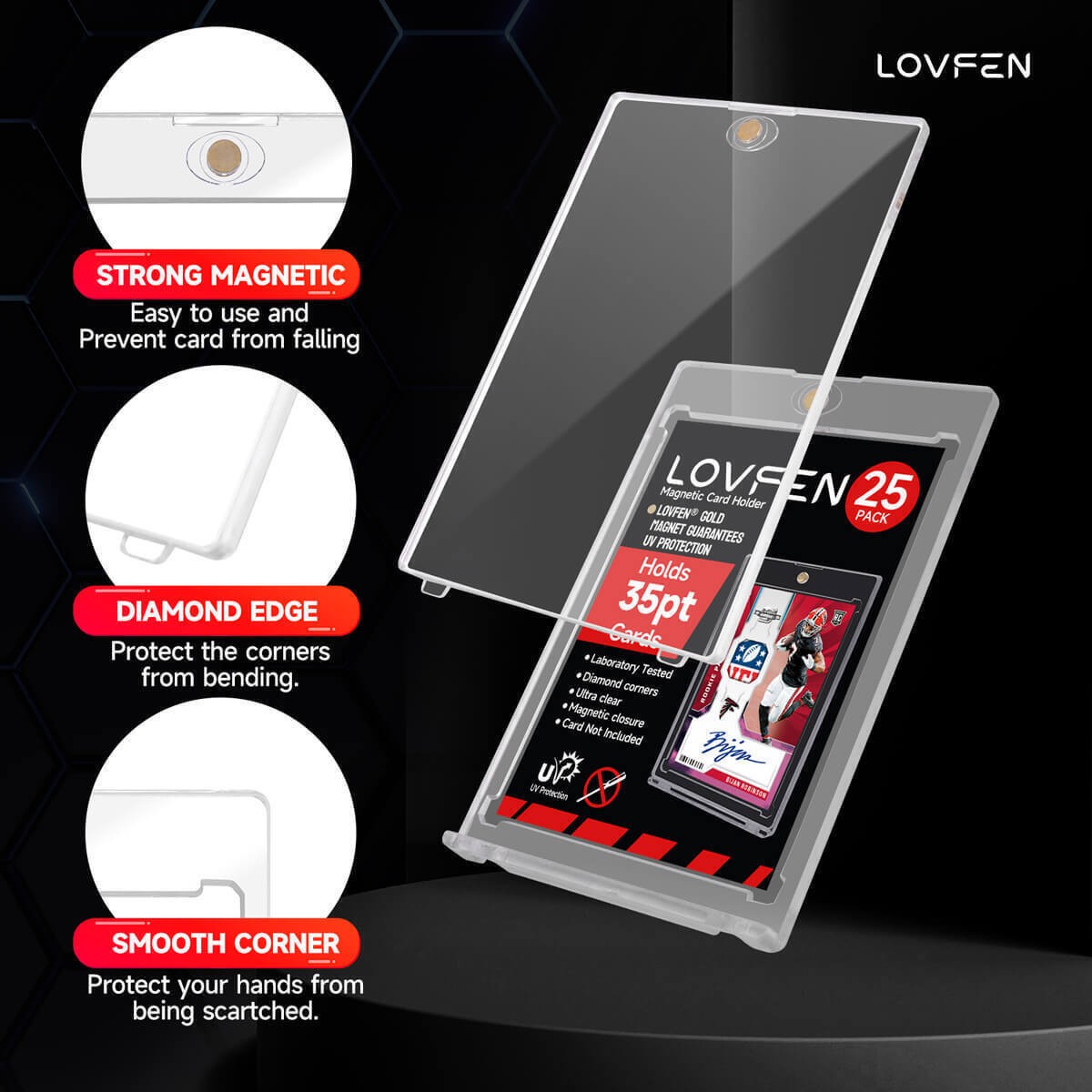 Magnetic Card Holders One Touch 5Pack/25Pack For Trading Card 35 100 130 180Pt