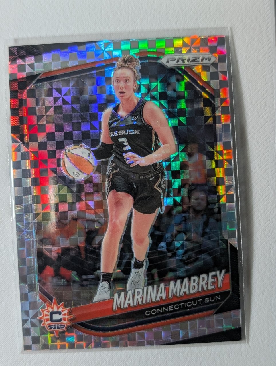2025 Panini Prizm WNBA Marina Mabrey Checkerboard Prizm #18