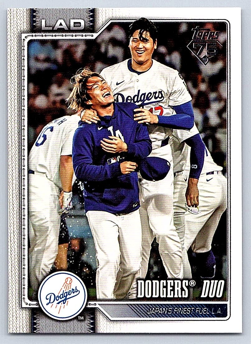 SHOHEI OHTANI – YAMAMOTO 2026 TOPPS SERIES 1 “DODGERS DUO” #265