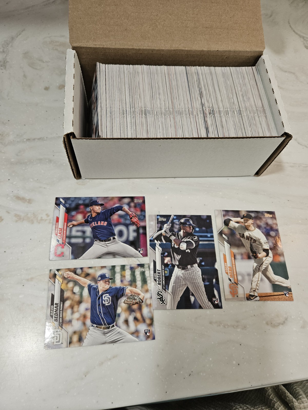 2020 Topps Series 2 Baseball Set Cards #351-700 Clase,Webb,Robert,Bednar RC’S