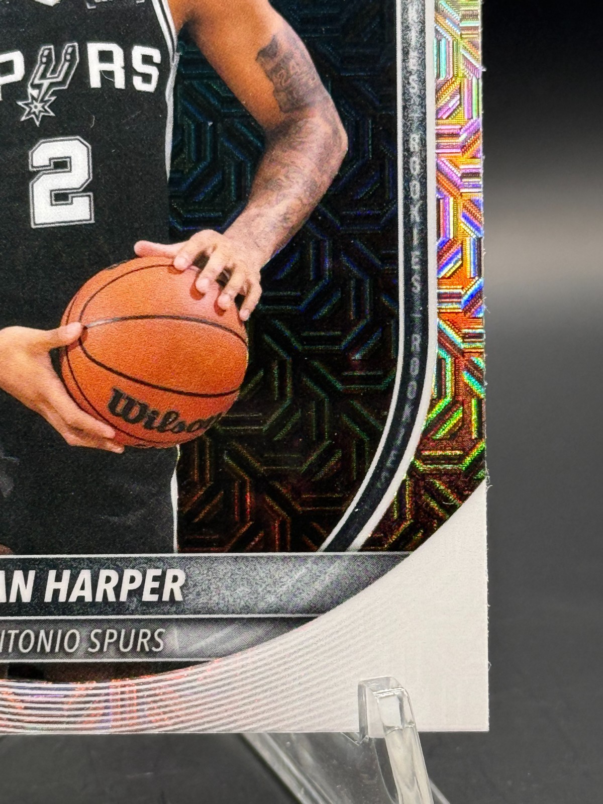 Dylan Harper 2025-26 Bowman Chrome RC MOJO Refractor Spurs Rookie #BCV-2🔥🔥