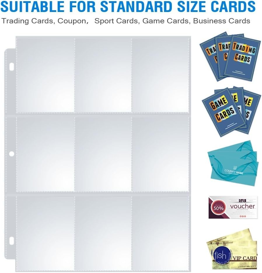 Archival Quality Trading Card Holders, 120 Pack for Sports & Game Card Storage