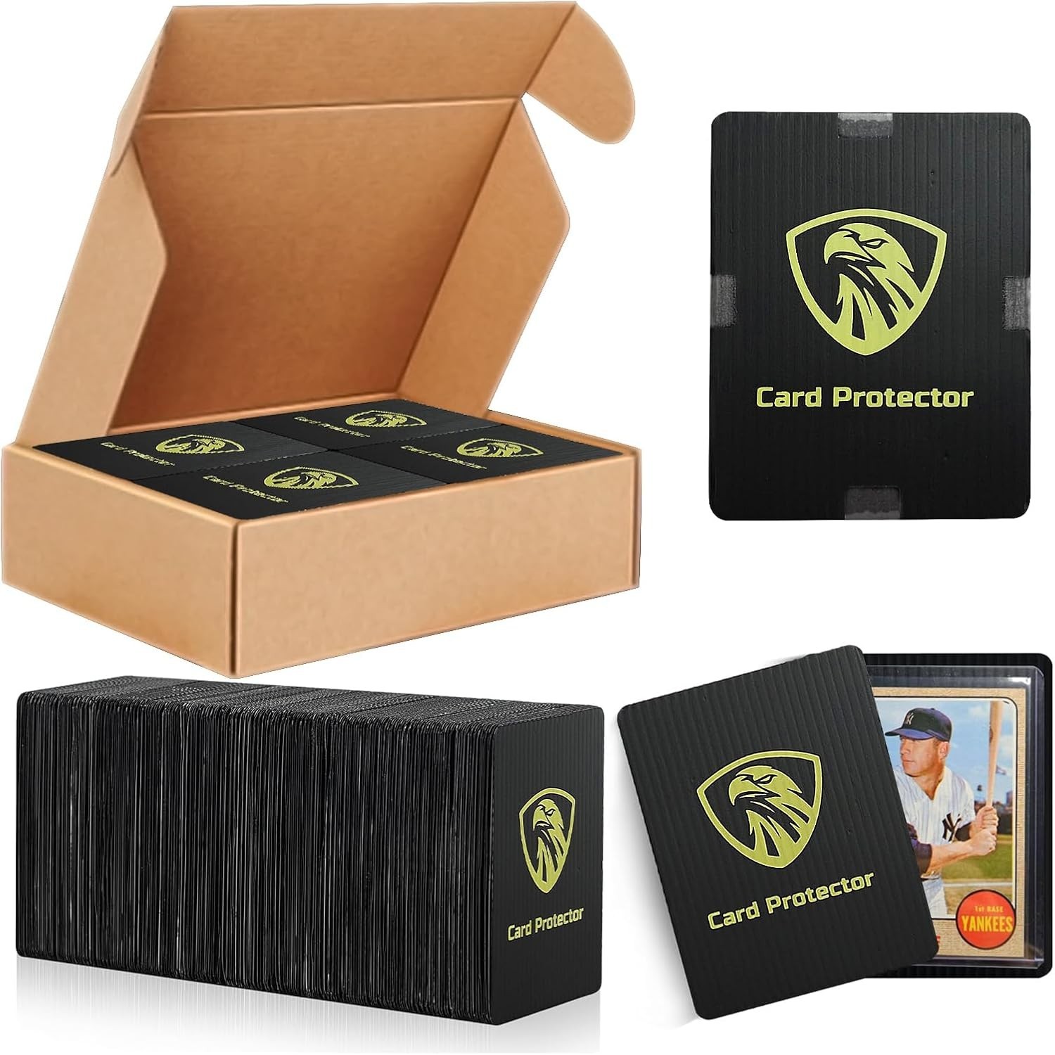 Lightweight Plastic Slab Savers for Trading Cards – 110-Pack, 3.5×4.5 inches