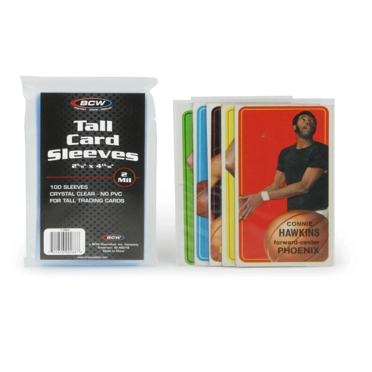 (100 Ct Pack) BCW Tall Soft Card Sleeves Widevision / Gameday / Extra Tall Cards