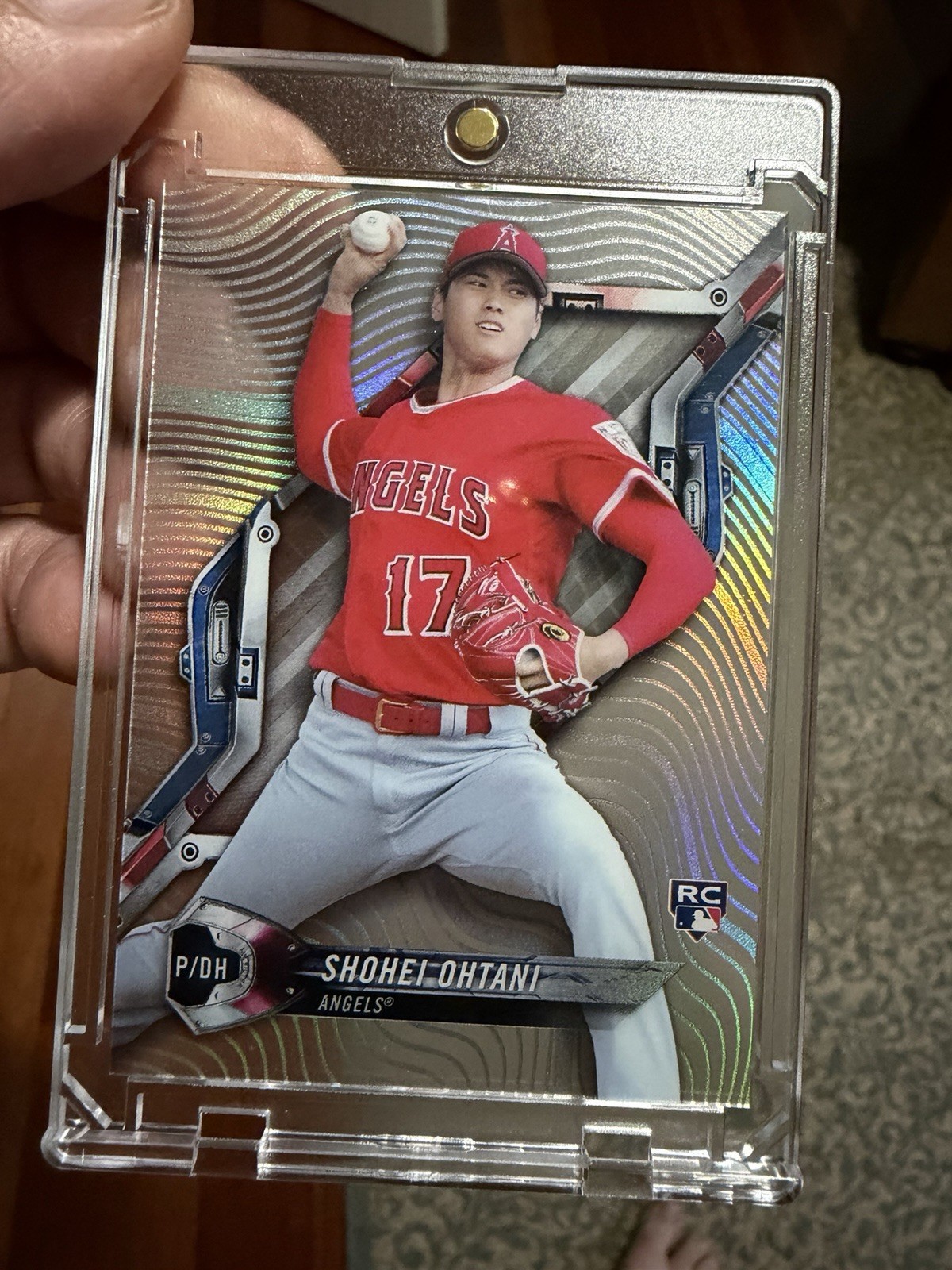 2018 TOPPS HIGH TEK HT-SO SHOHEI OHTANI MAGMA DIFFRACTOR