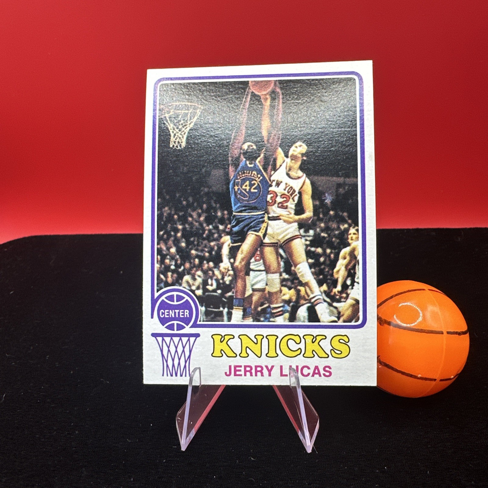 1973-74 TOPPS # 125 JERRY LUCAS NEW YORK KNICKS 🔥🔥HOF🔥🔥 Free ship 👍
