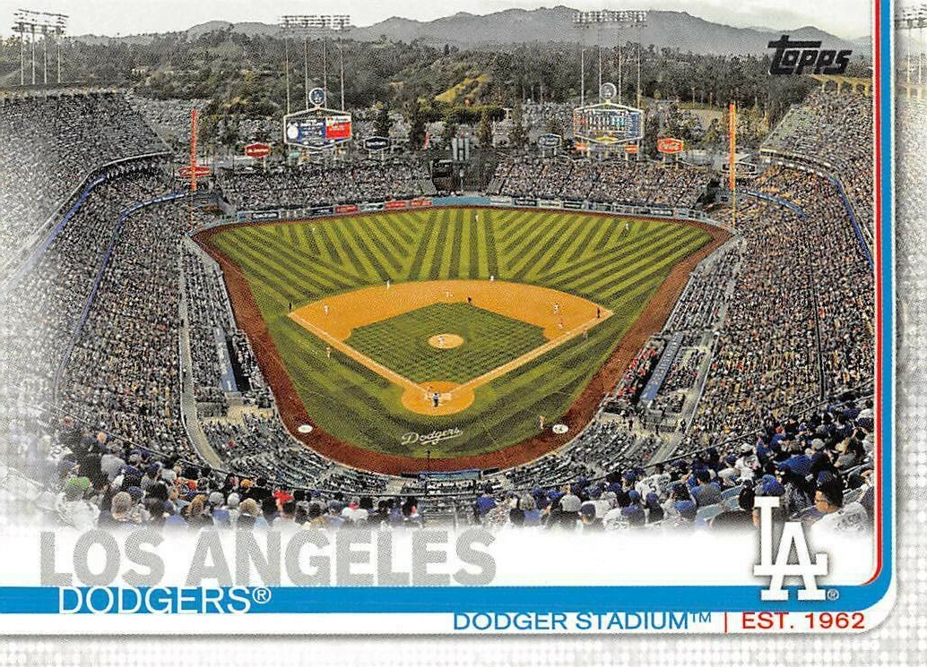 2019 Topps #254 Dodger Stadium Los Angeles Dodgers 🔥⚾🔥