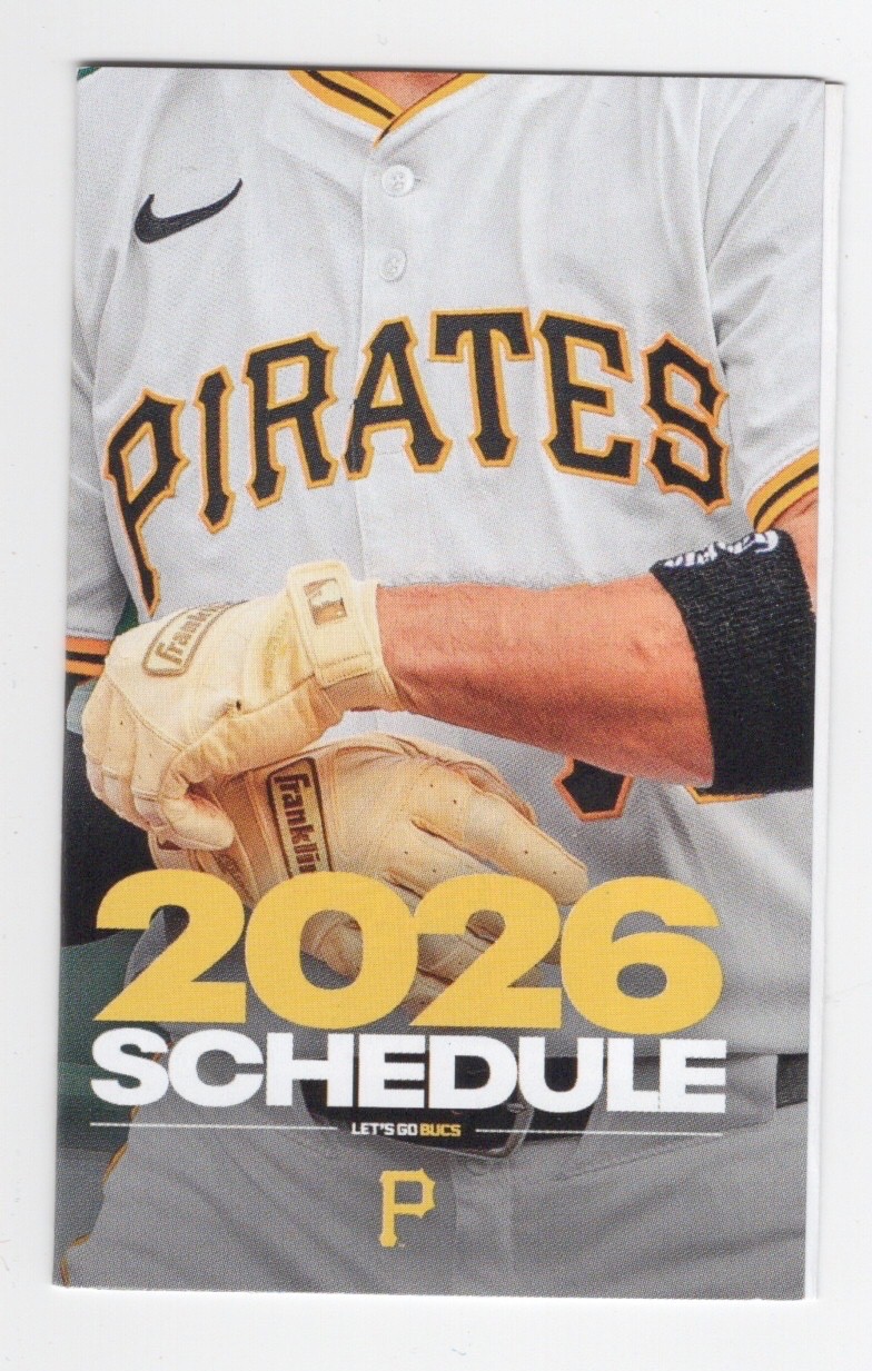 2026 Pittsburgh Pirates Regular Season Pocket Schedule Giant Eagle Version