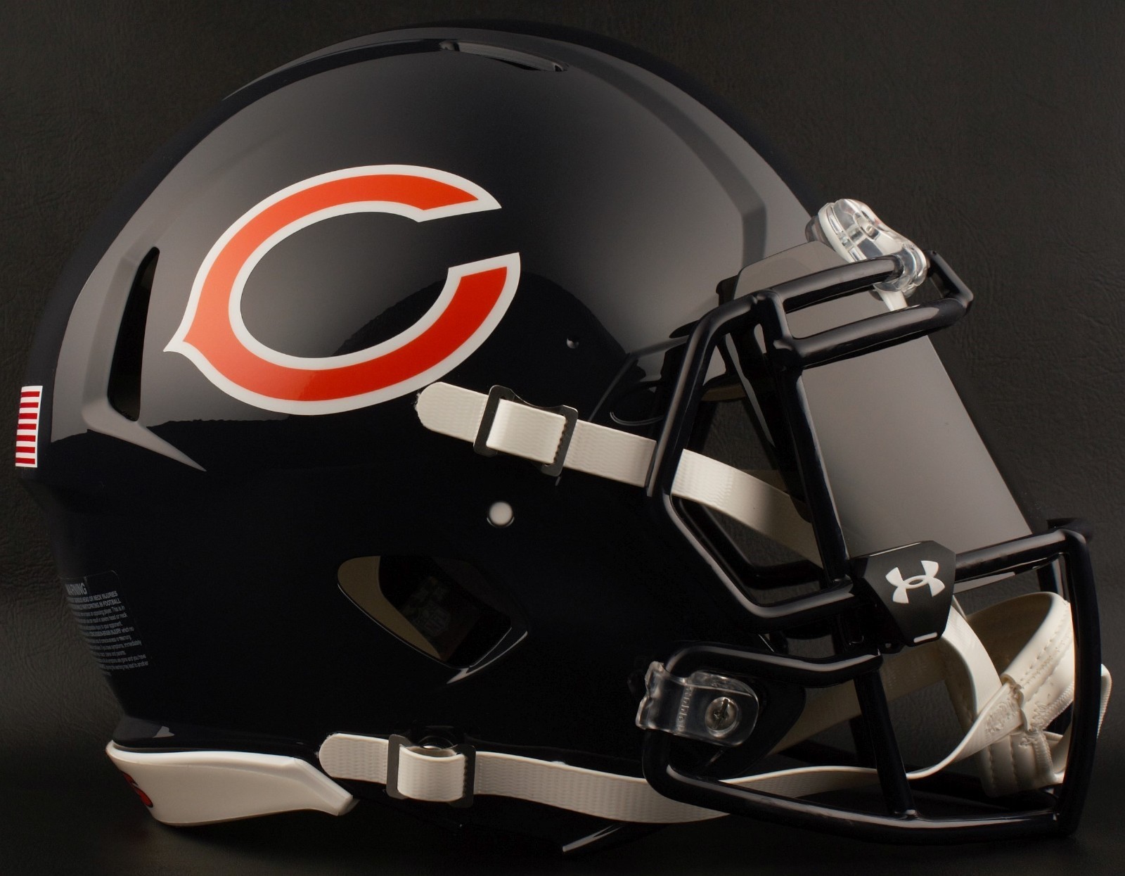 CHICAGO BEARS NFL Gameday REPLICA Football Helmet w/ BLACK-TINT Eye Shield