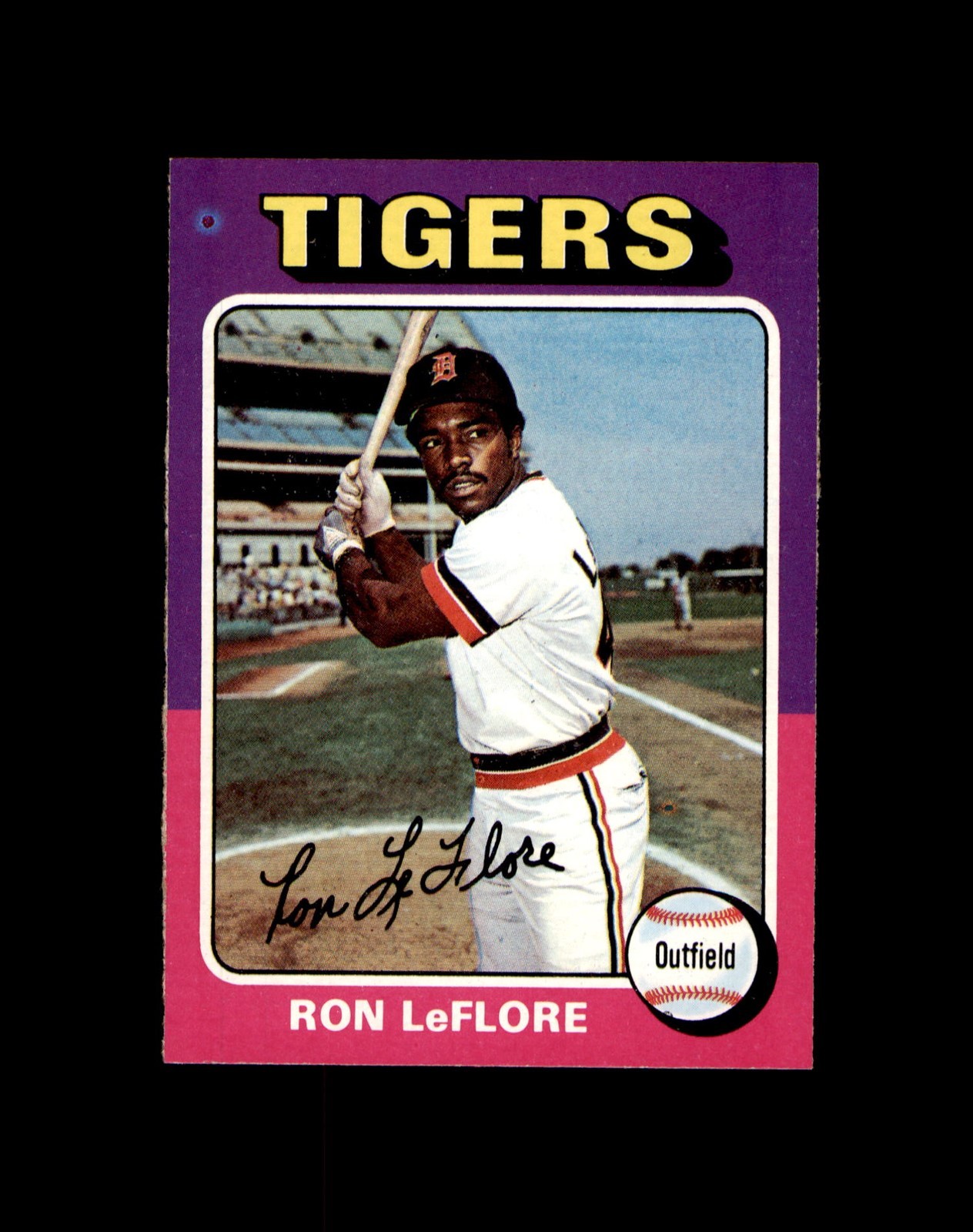 1975 Topps #628 Ron LeFlore Detroit Tigers *3252