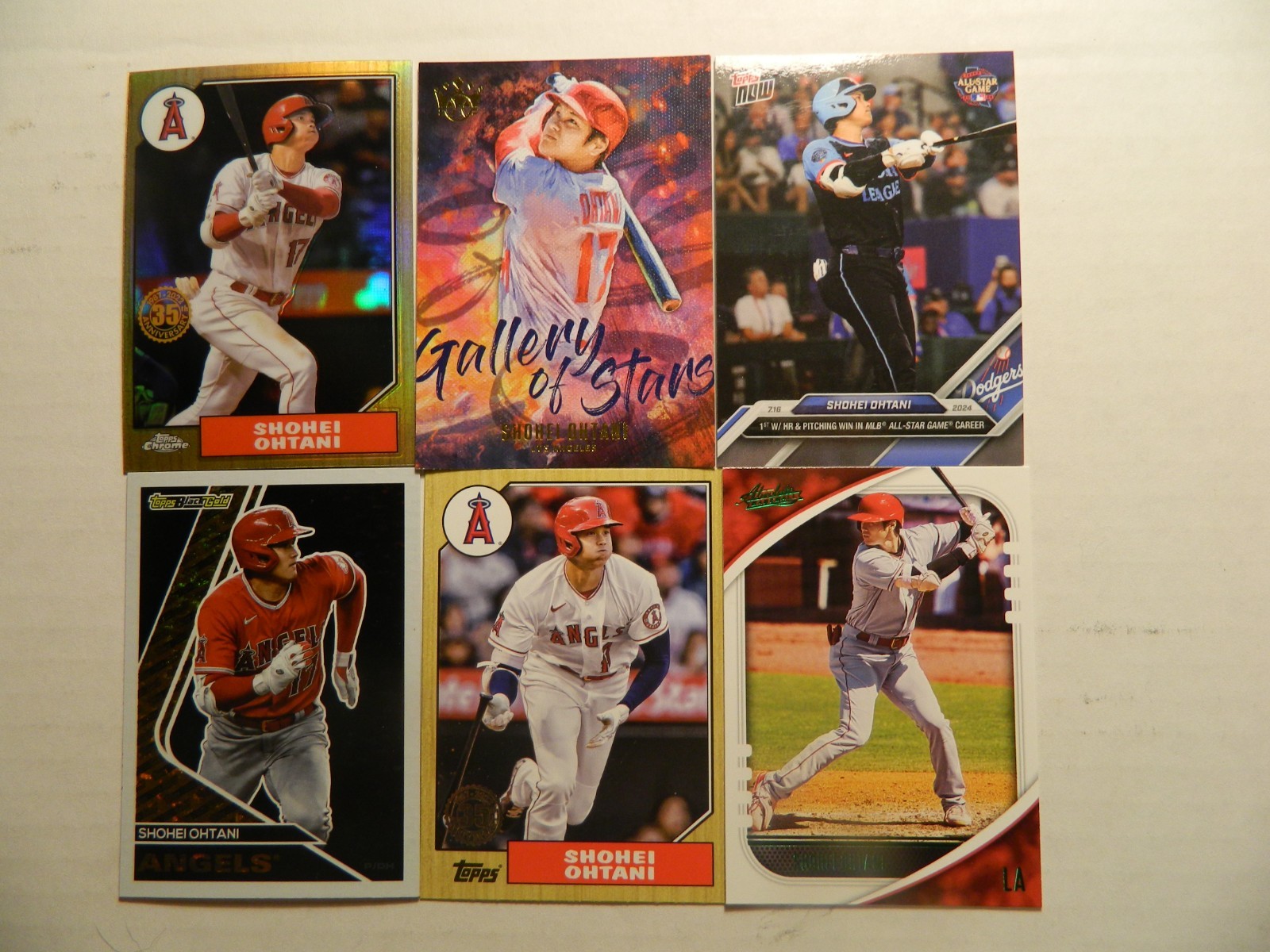 2018 – 2025 Topps, Panini, Bowman & More Shohei Ohtani Cards U Pick Finish Set