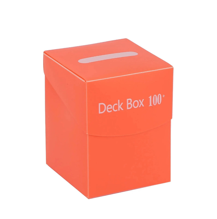 1pc Trading Card Storage Box Solid Color Card Holder Organizer Sports And Games