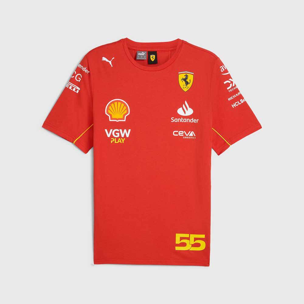 Scuderia Ferrari F1 Carlos Sainz Driver Tee Red