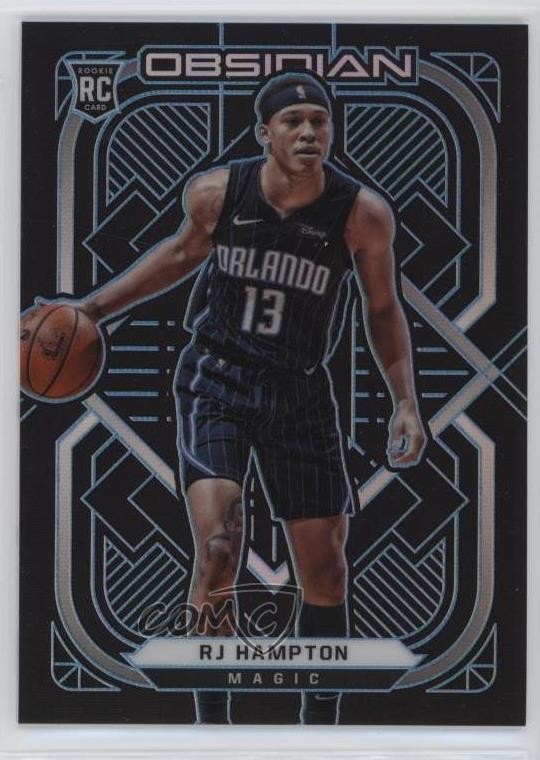 2020 Panini Obsidian FOTL Electric Etch Blue 3/16 RJ Hampton #189 Rookie RC 10tb
