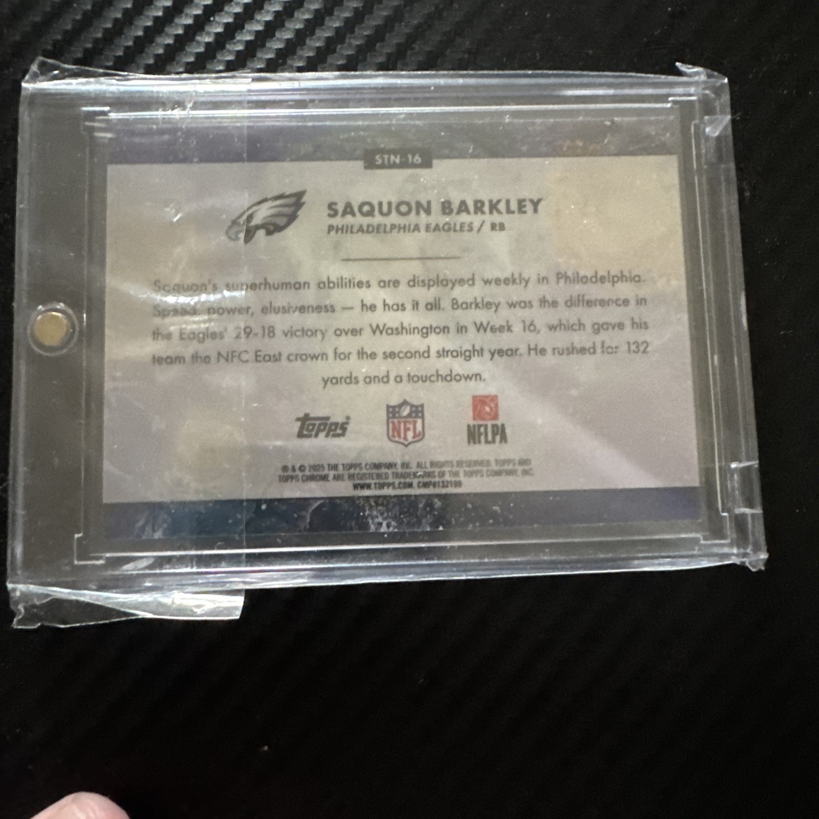 2025 Topps Chrome Cosmic Saquon Barkley Stars In The Night SSP #STN-16 Eagles