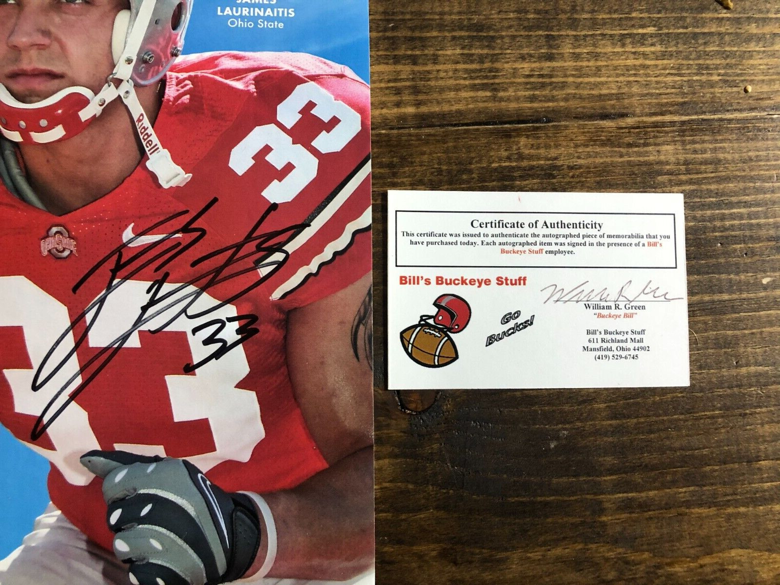 Ohio State Buckeyes Football AUTO SIGNED James Laurinaitis Street & Smith’s Mag
