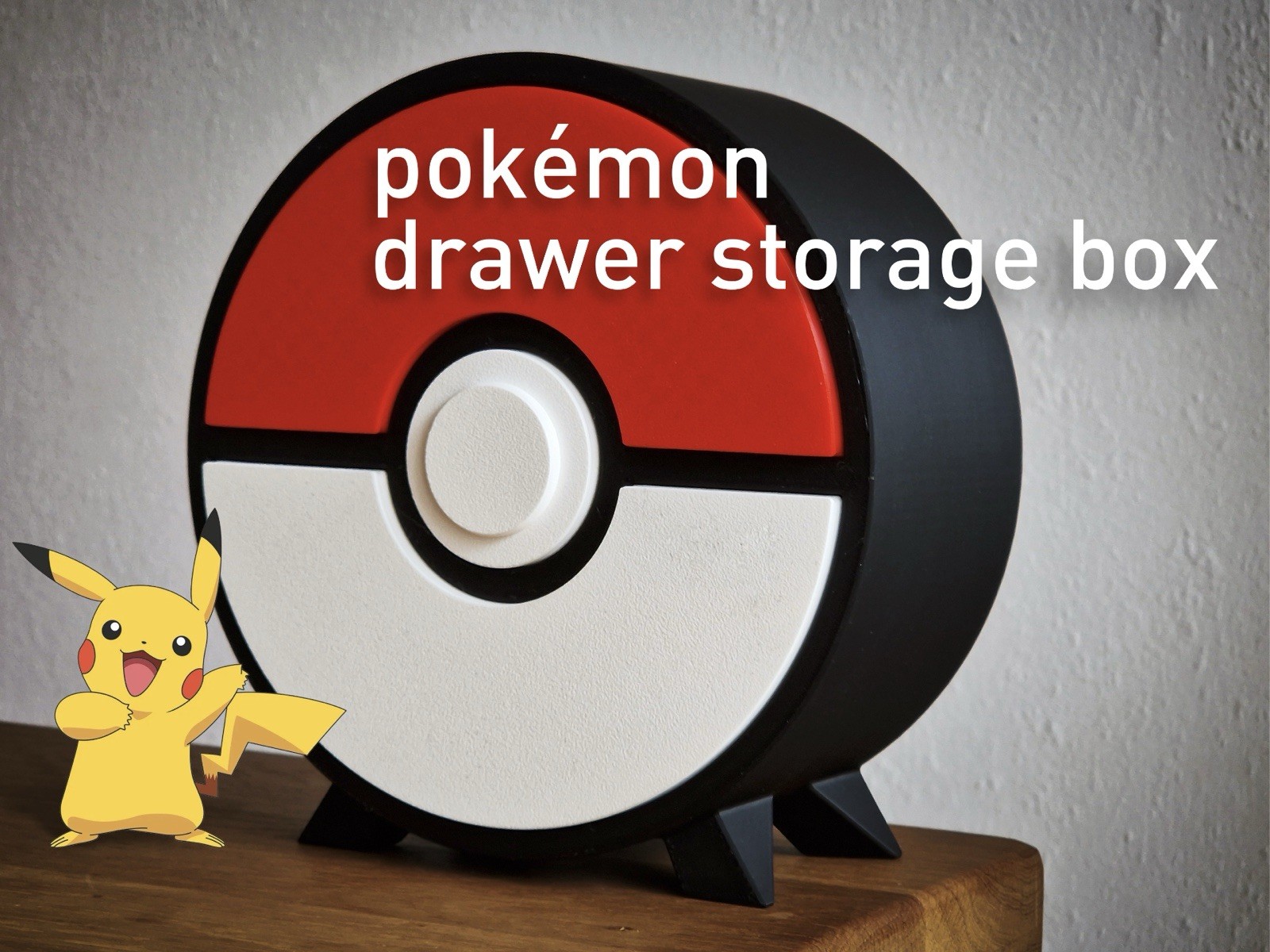 Pokemon Pokeball Drawer Storage Box Organizer Decoration 3D Printed